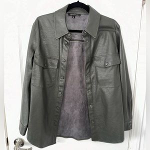 Dynamite Leather Shacket